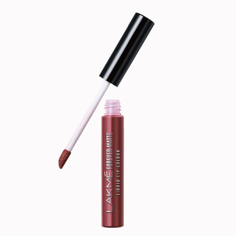 Lakmé Forever Matte Liquid Lipstick, Smudgeproof & Lasts For 20Hrs (Nude Twist, 5.6 ml) - Image 4
